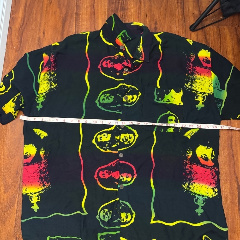 Bob Marley Vintage Button Up Shirt Size XL - Picture 6 of 7